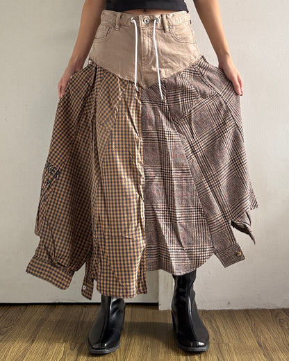 Flannel Maxi Skirt 022