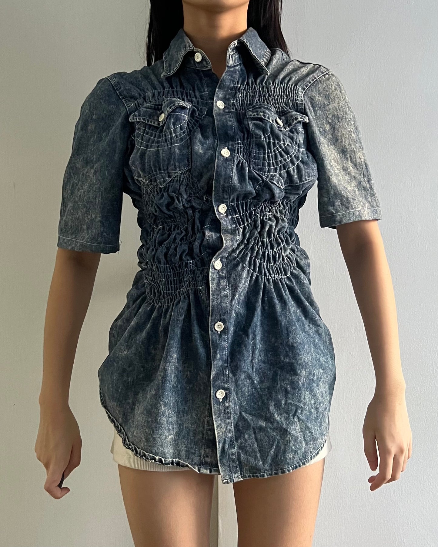 Ruched Shirt 009