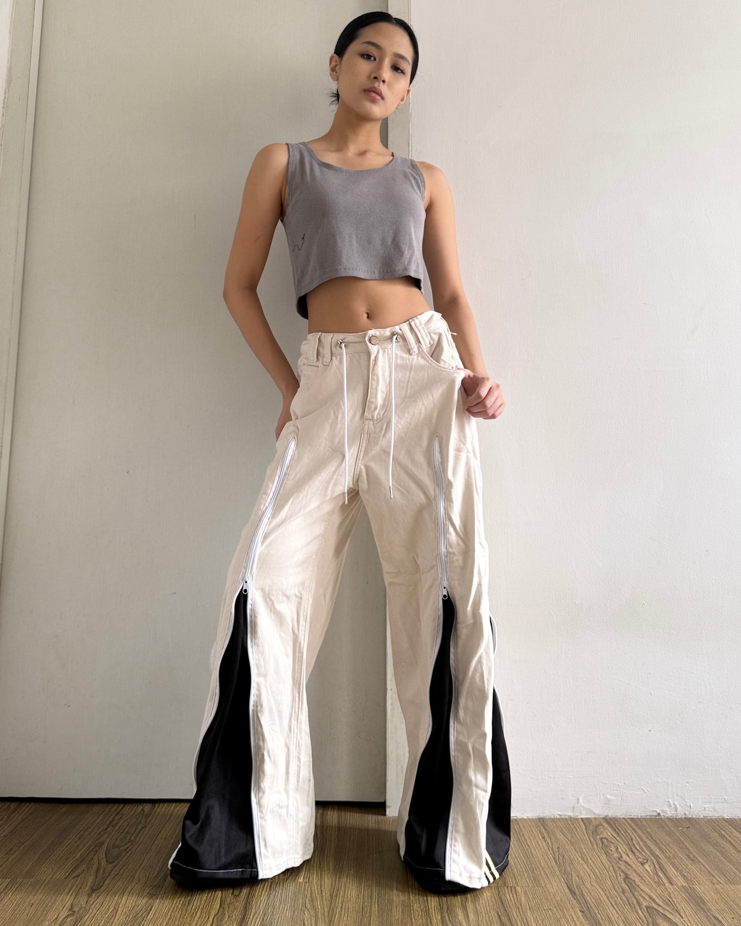 [BIG SIZE] Zipper Pants 0265