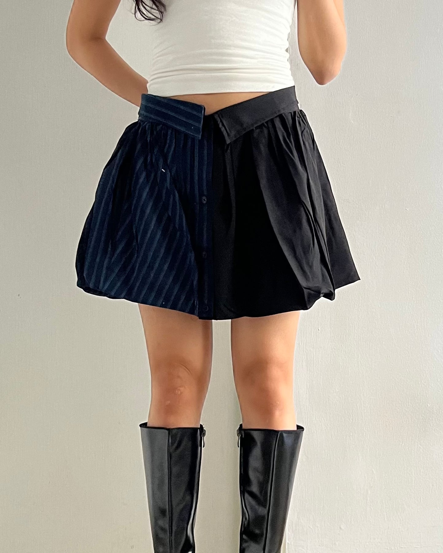 Button-up Balloon Skirt 009
