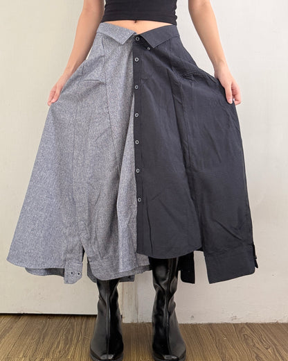 Button-up Maxi Skirt 072