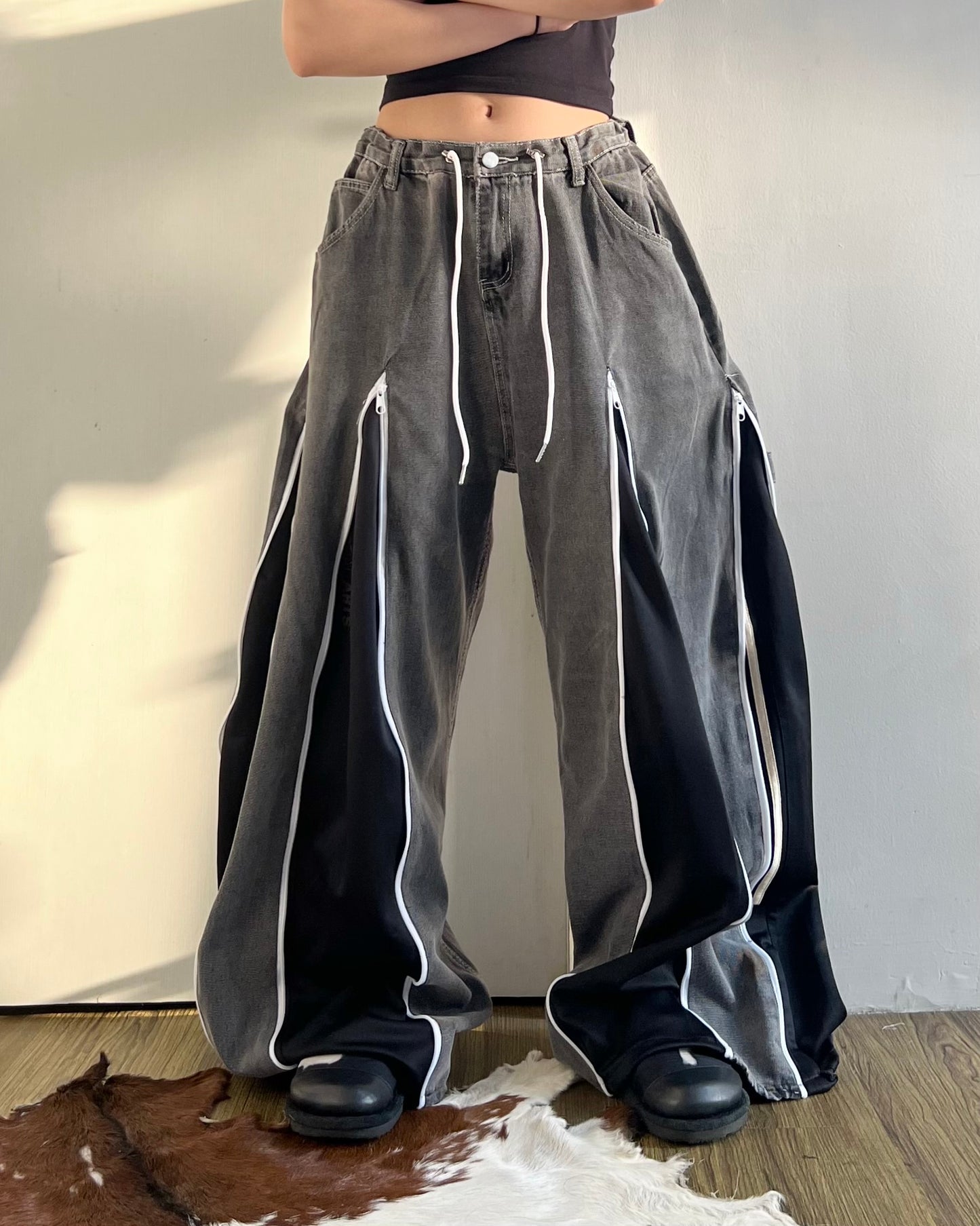 [BIG SIZE] Zipper Pants 0142