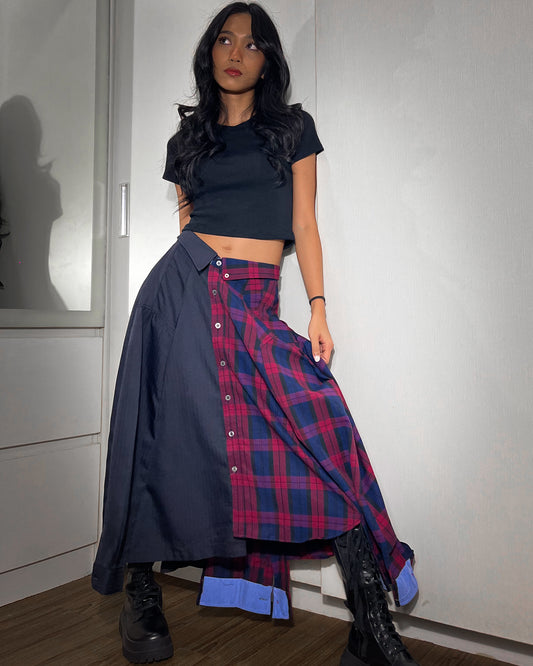 Button-up Maxi Skirt 012