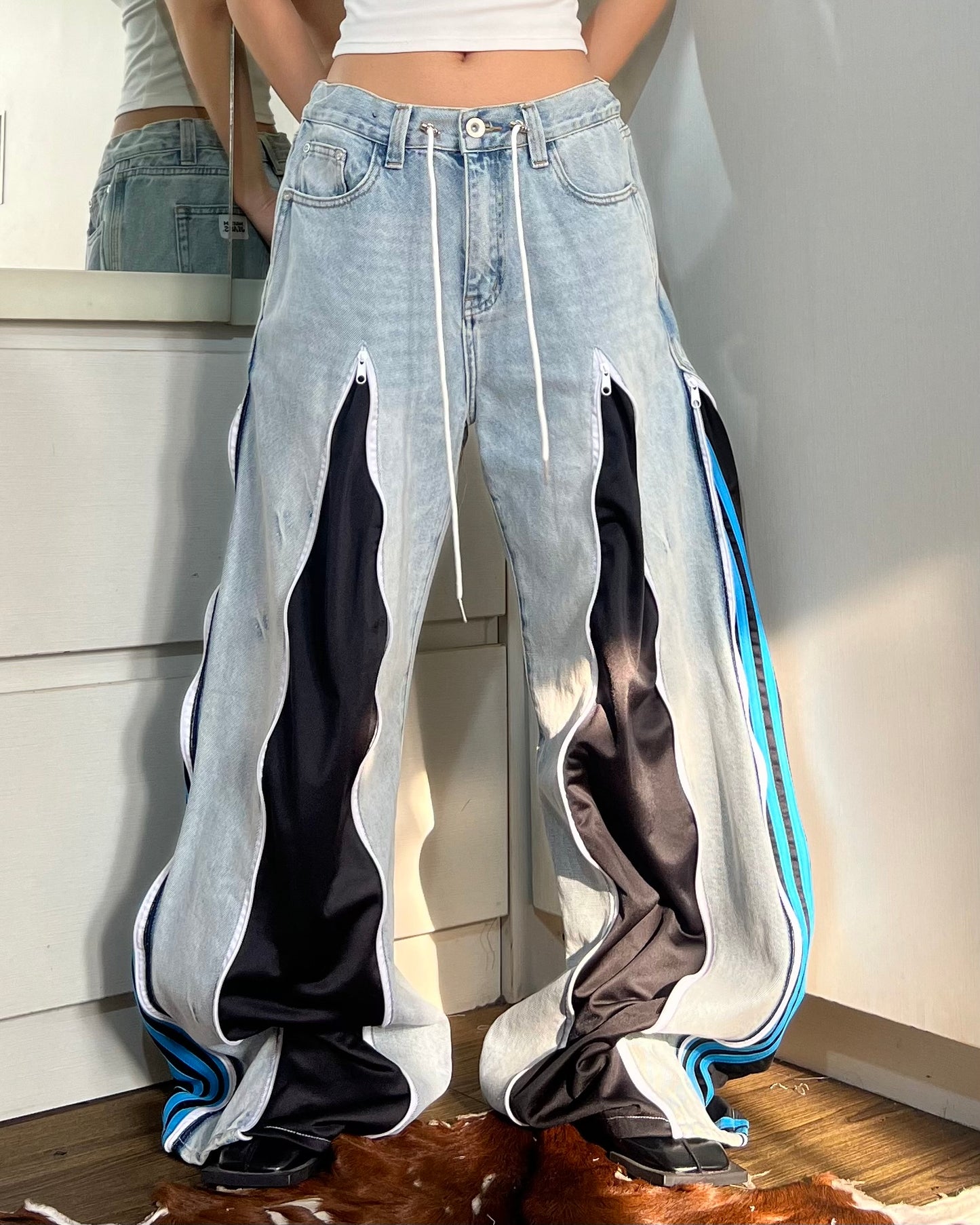 [BIG SIZE] Zipper Pants 0116