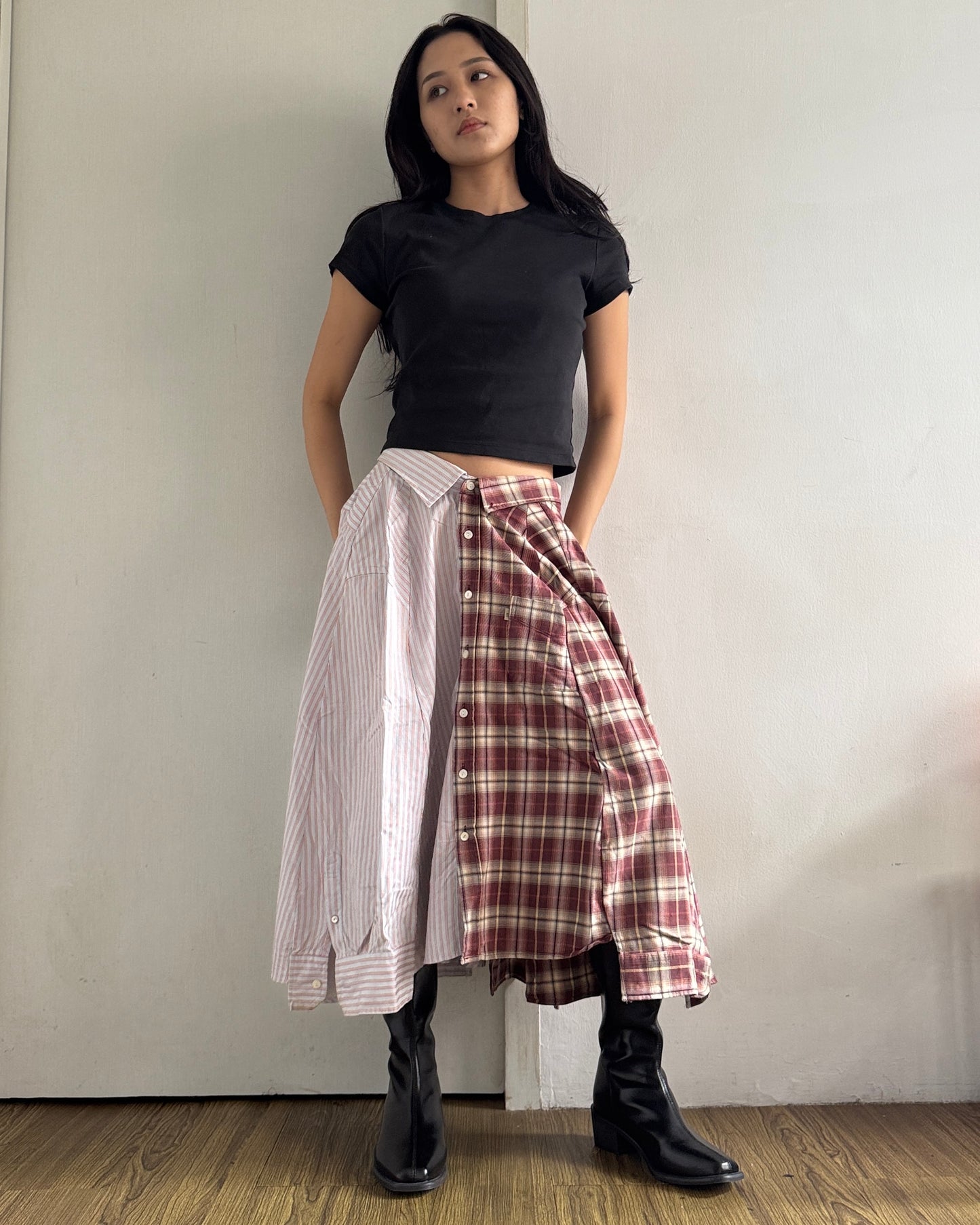 Button-up Maxi Skirt 061