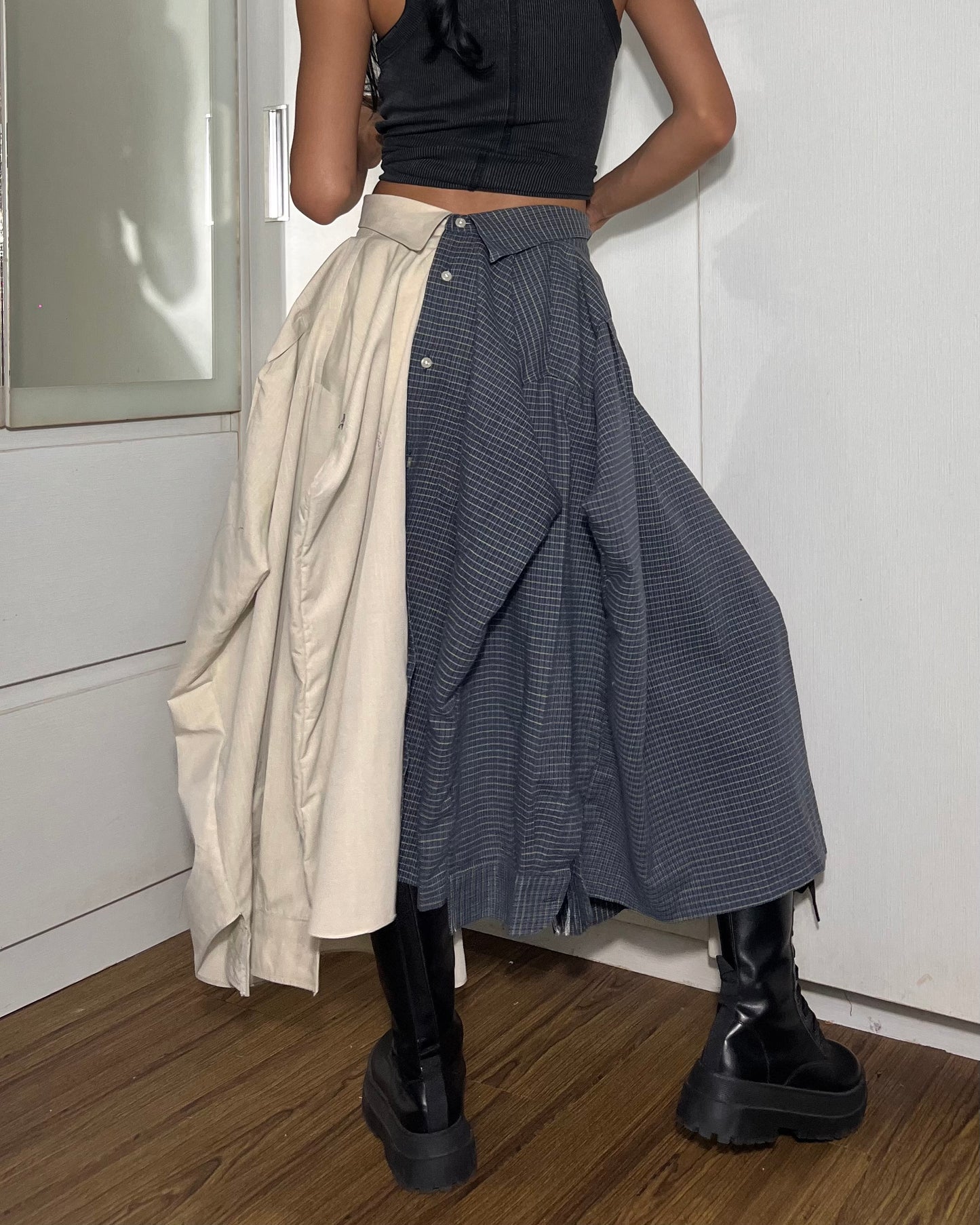 Button-up Maxi Skirt 001