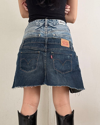 Doubled Mini Skirt 001