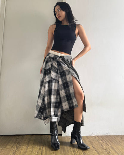 Button-up Maxi Skirt 048