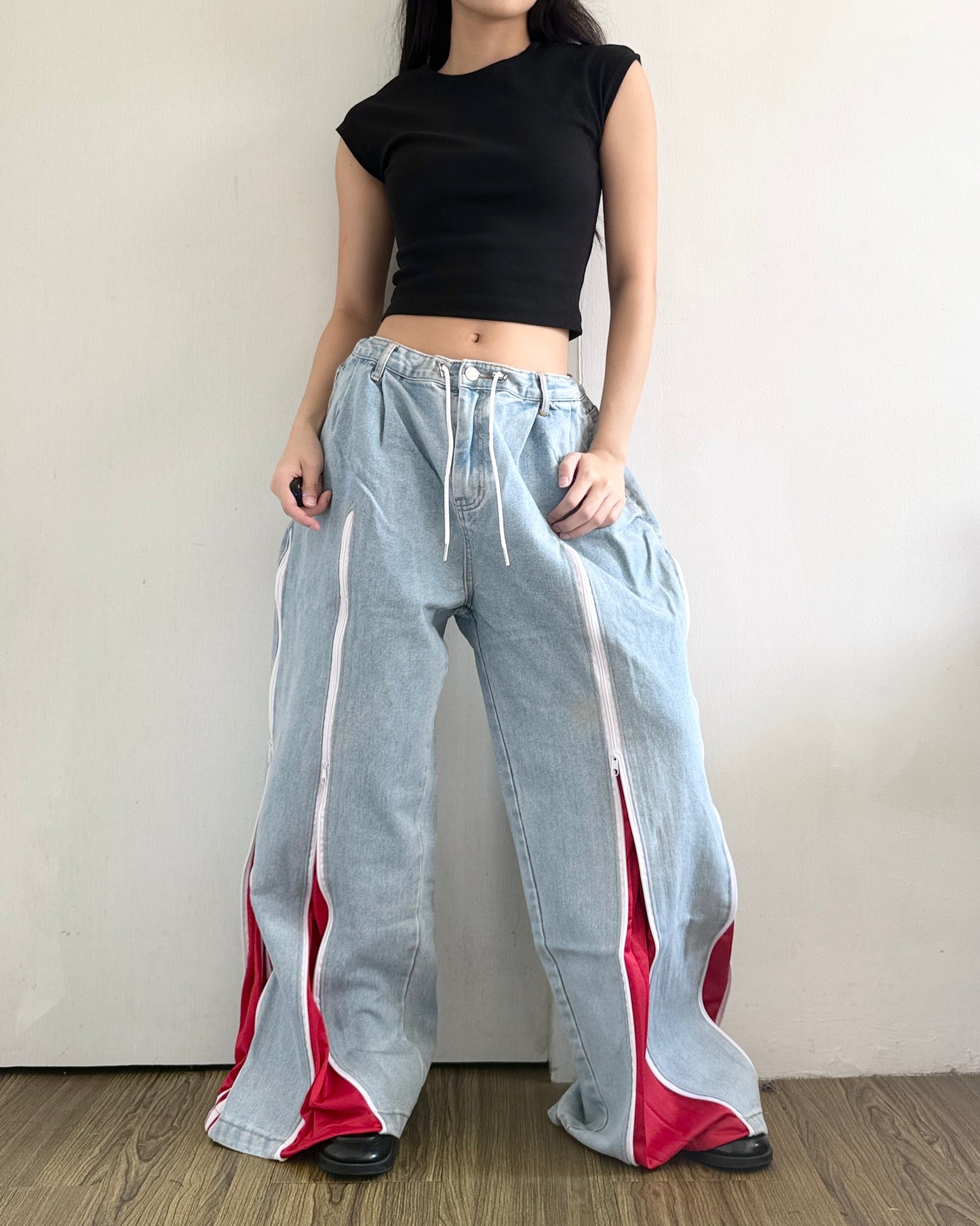 [BIG SIZE] Zipper Pants 0283