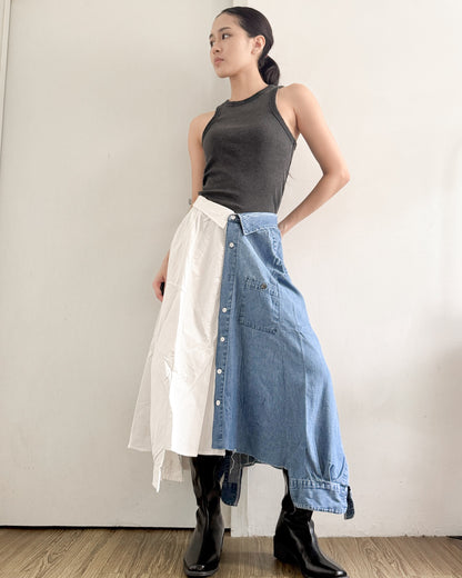 Button-up Maxi Skirt 078