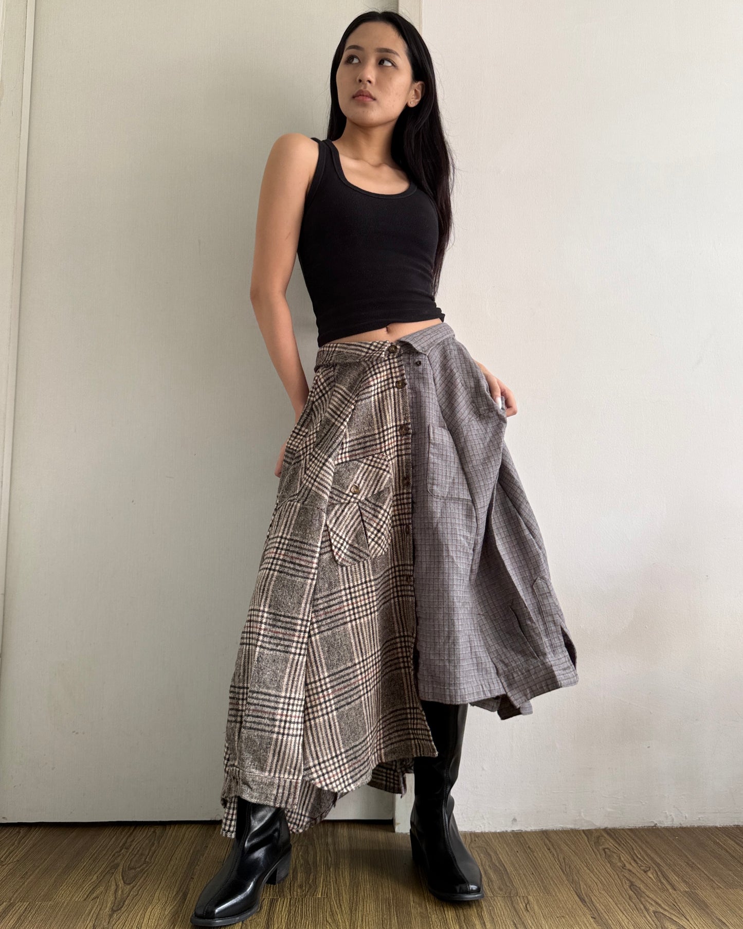 Button-up Maxi Skirt 060