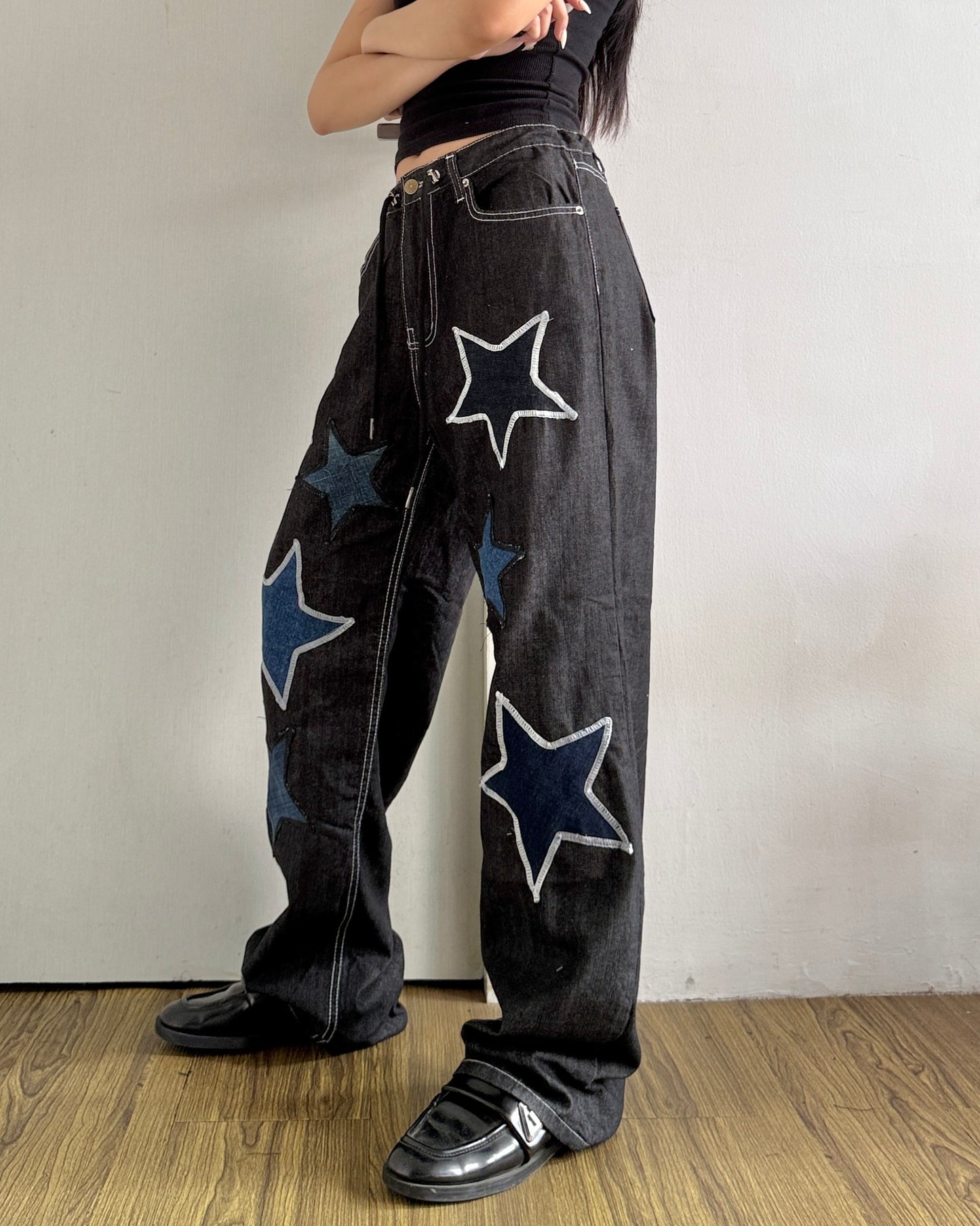 Star Patch Pants 001