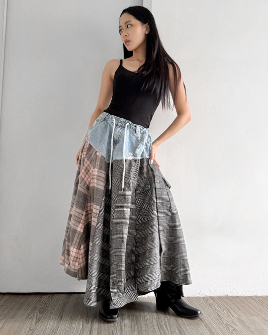Flannel Maxi Skirt 010