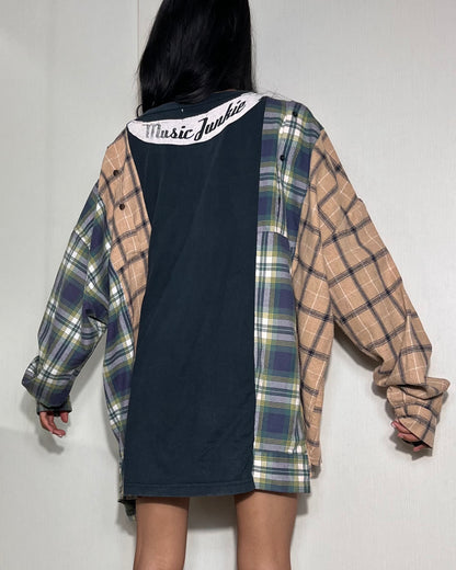 Deconstructed Flannel Shirt 003