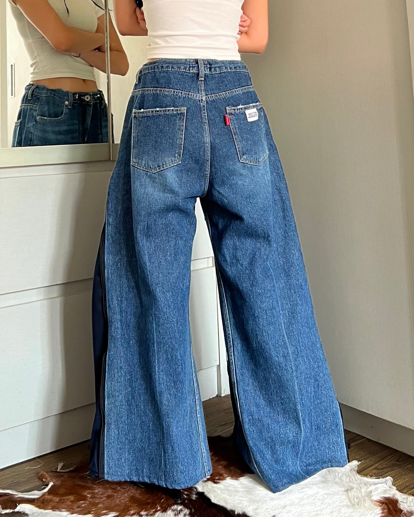[BIG SIZE] Zipper Pants 050