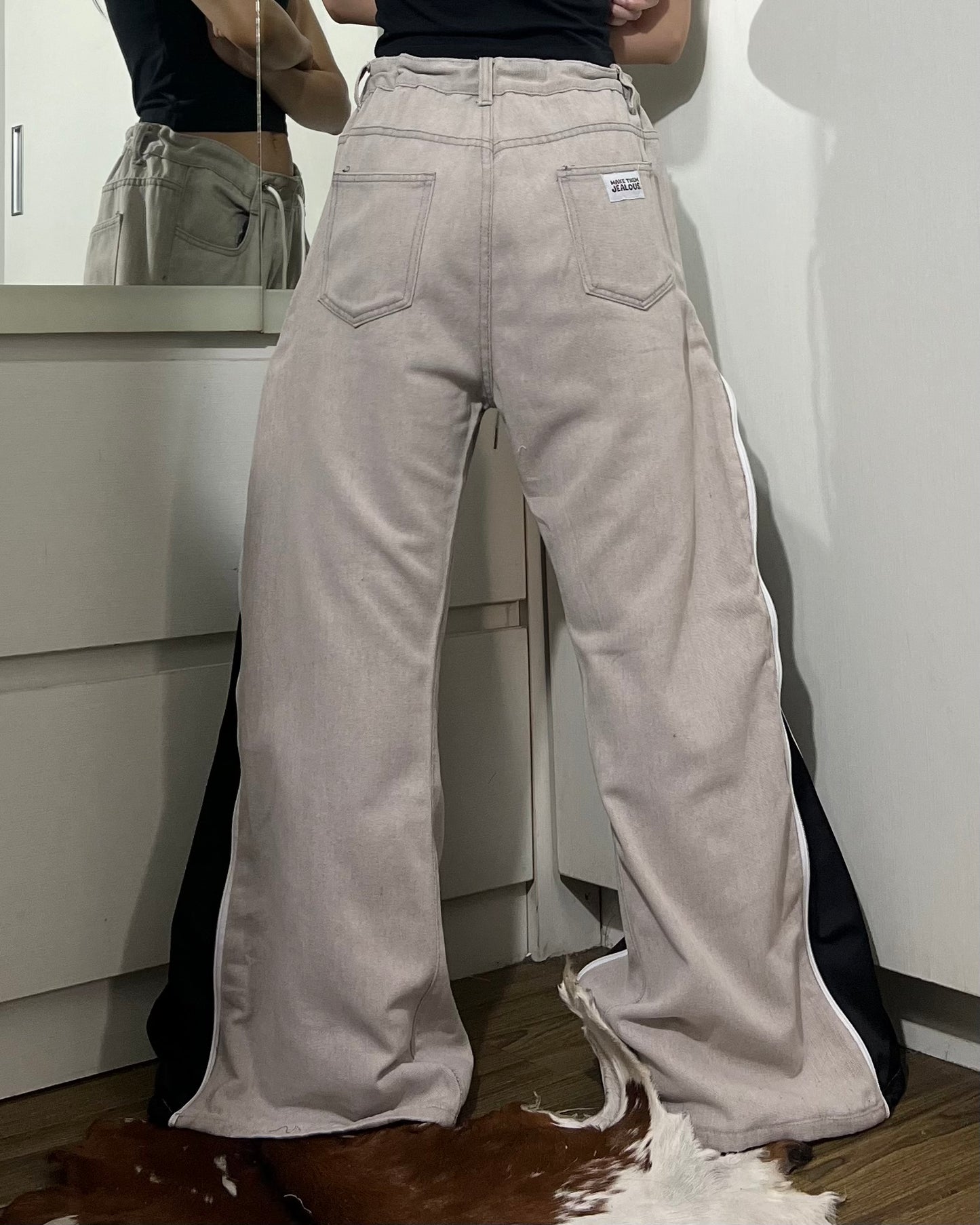[BIG SIZE] Zipper Pants 0135