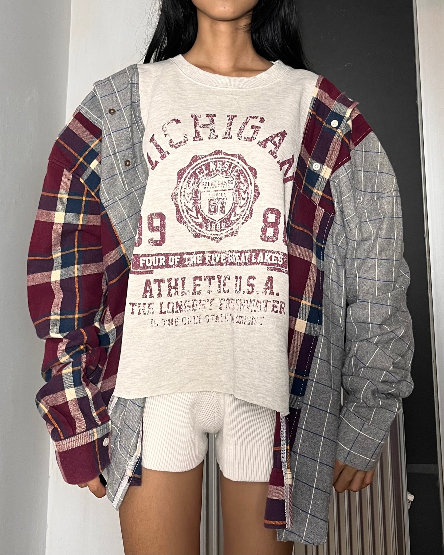 Deconstructed Flannel Shirt 0012