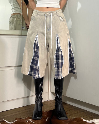 [BIG SIZE] Zipper Jorts 003