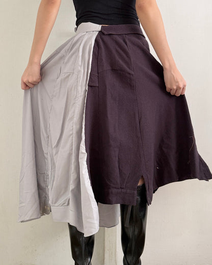 Button-up Maxi Skirt 075