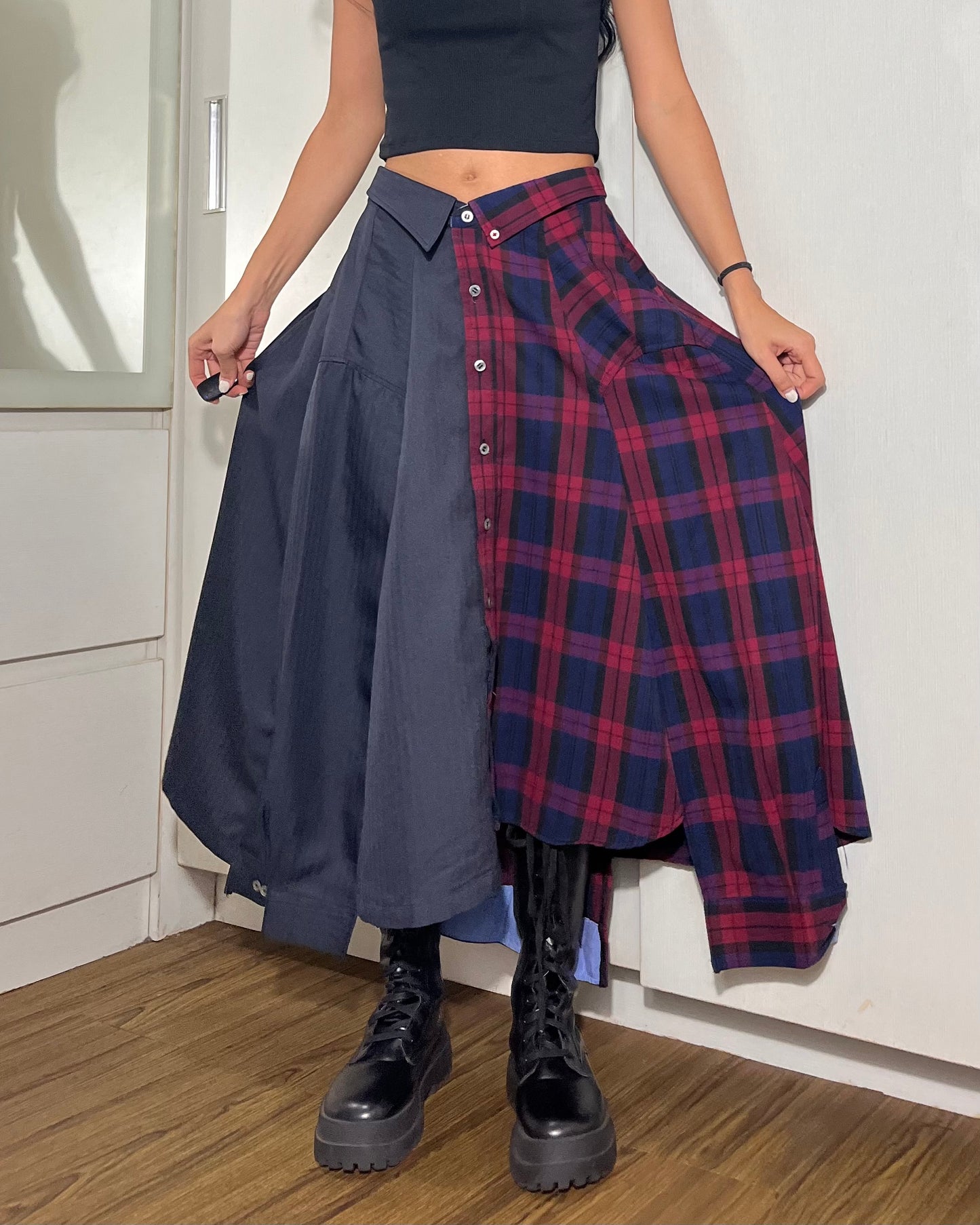 Button-up Maxi Skirt 012