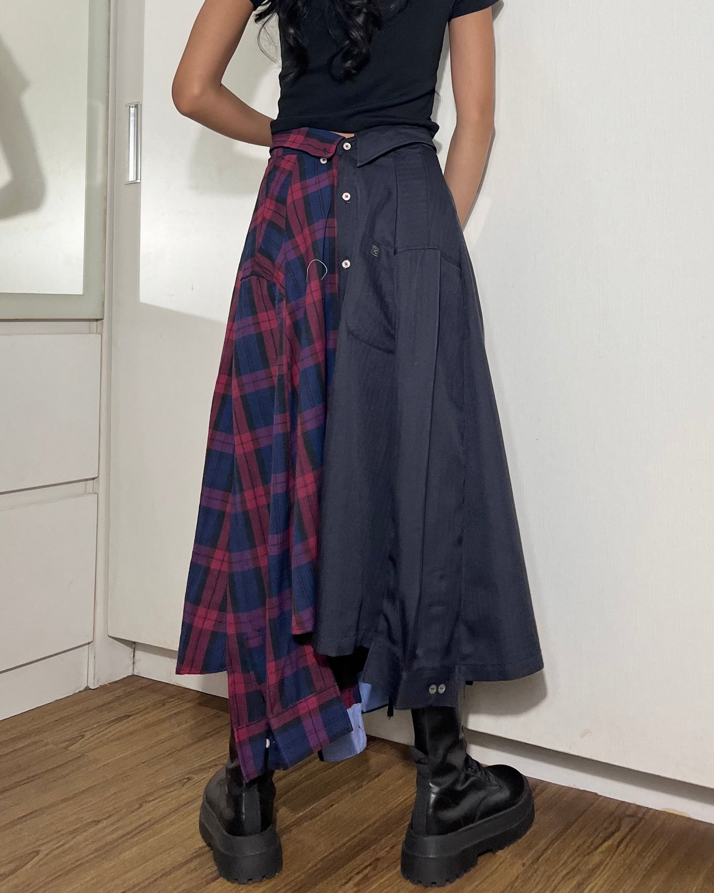 Button-up Maxi Skirt 012