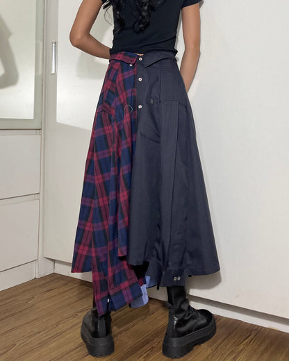 Button-up Maxi Skirt 012