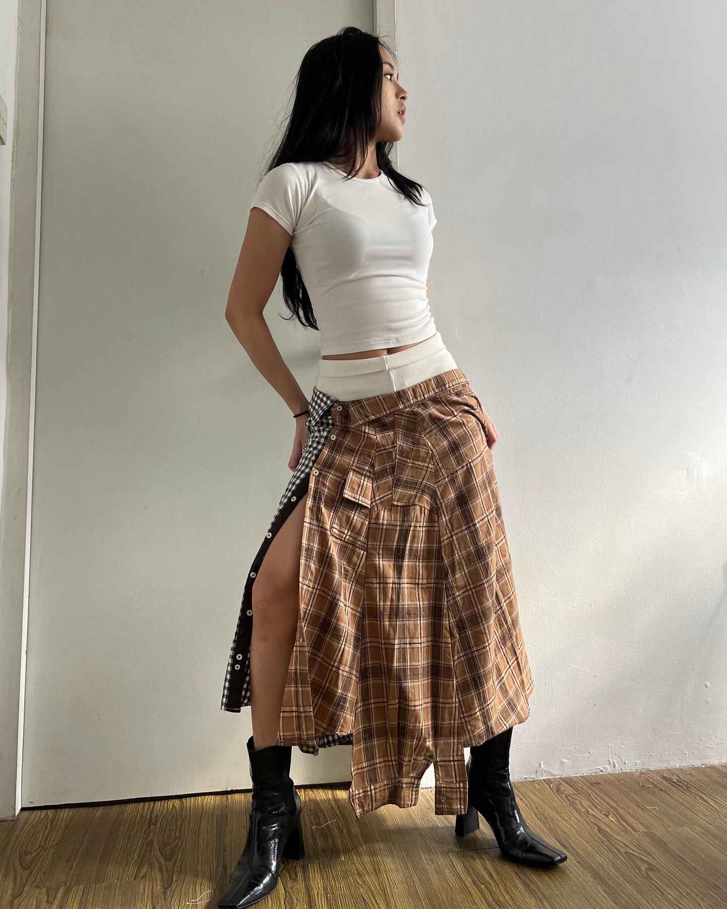 Button-up Maxi Skirt 021