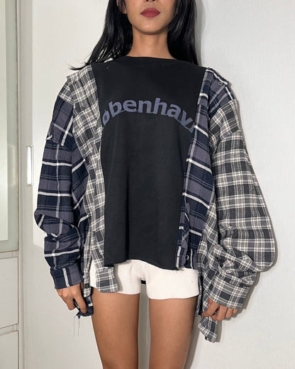 Deconstructed Flannel Shirt 005
