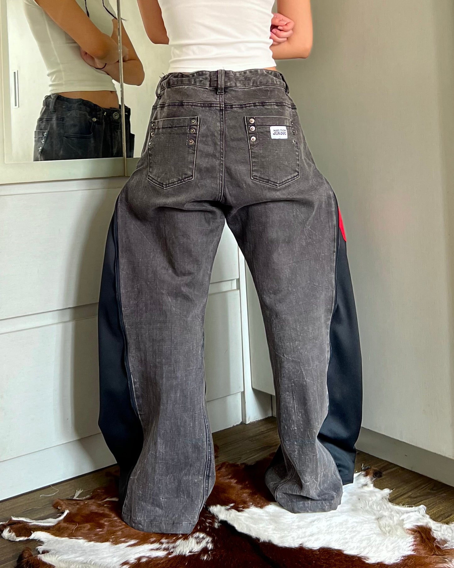 [BIG SIZE] Zipper Pants 045