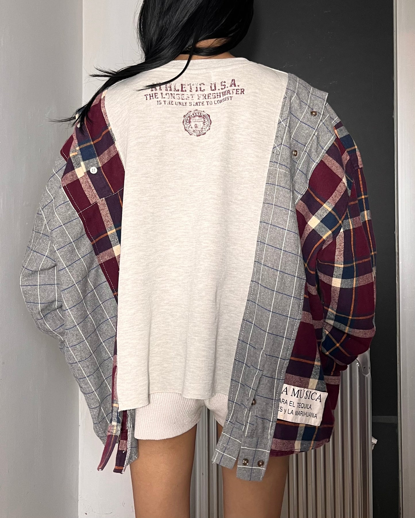 Deconstructed Flannel Shirt 0012