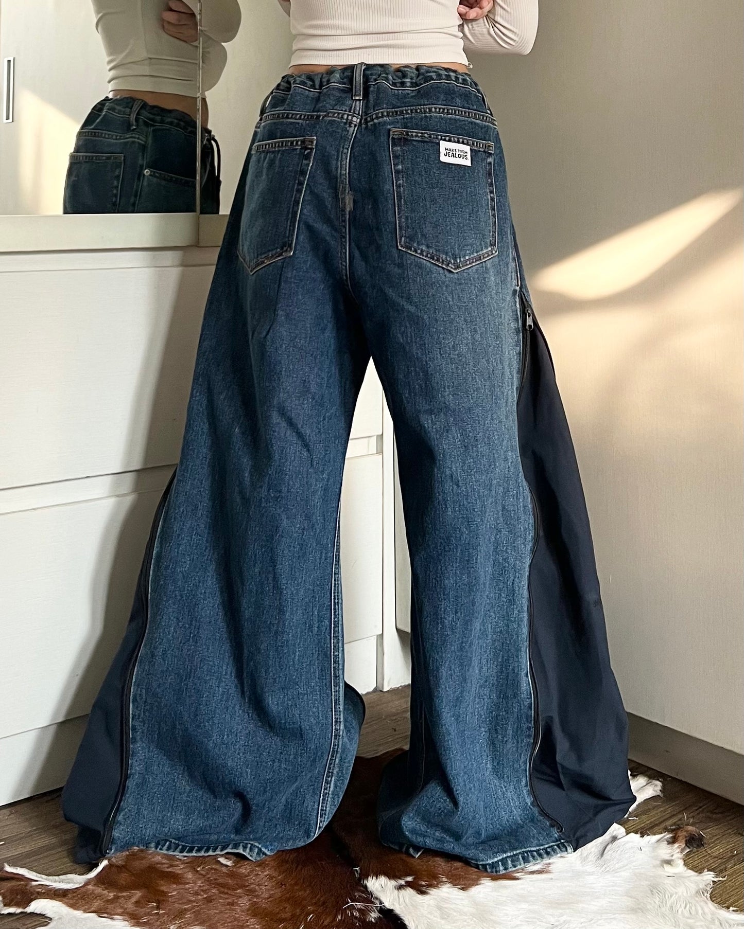 [BIG SIZE] Zipper Pants 081