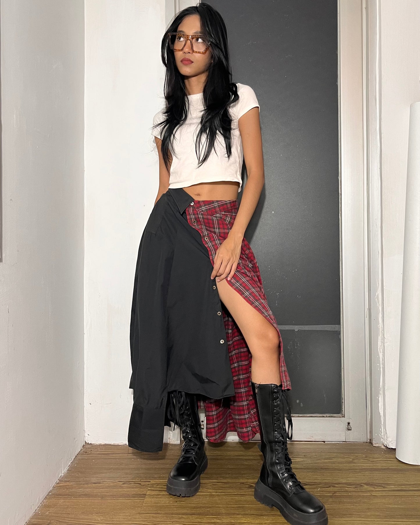 Button-up Maxi Skirt 006