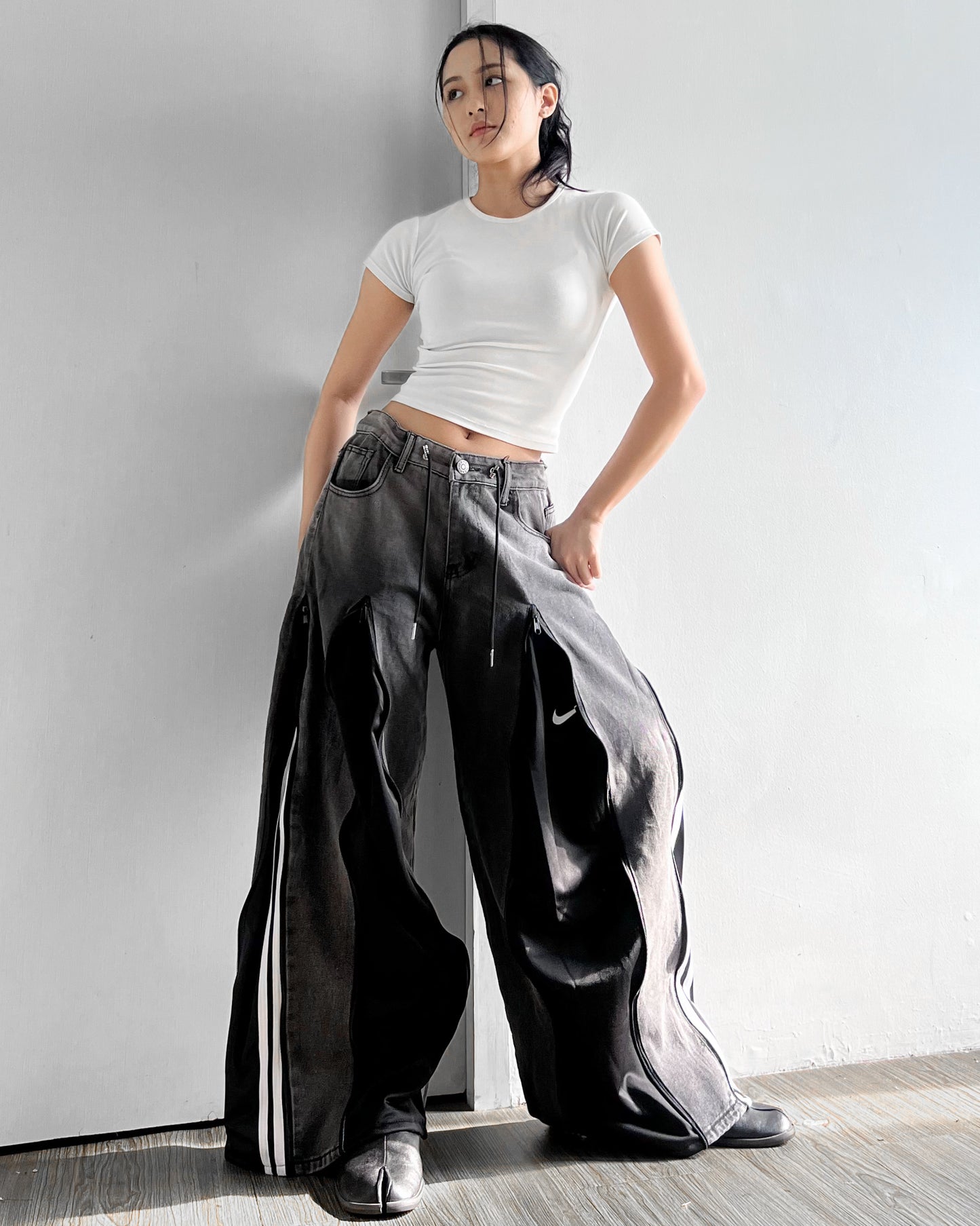 [BIG SIZE] Zipper Pants 0182