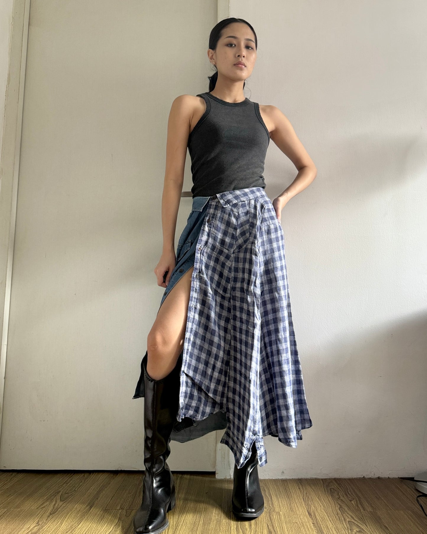 Button-up Maxi Skirt 083