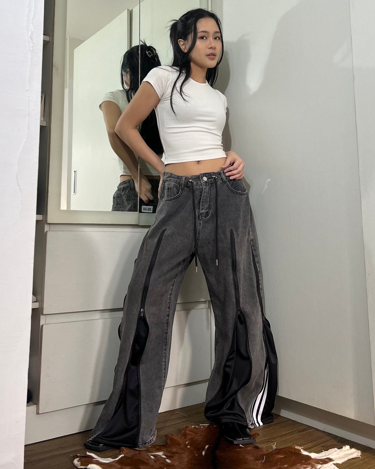 [BIG SIZE] Zipper Pants 0110