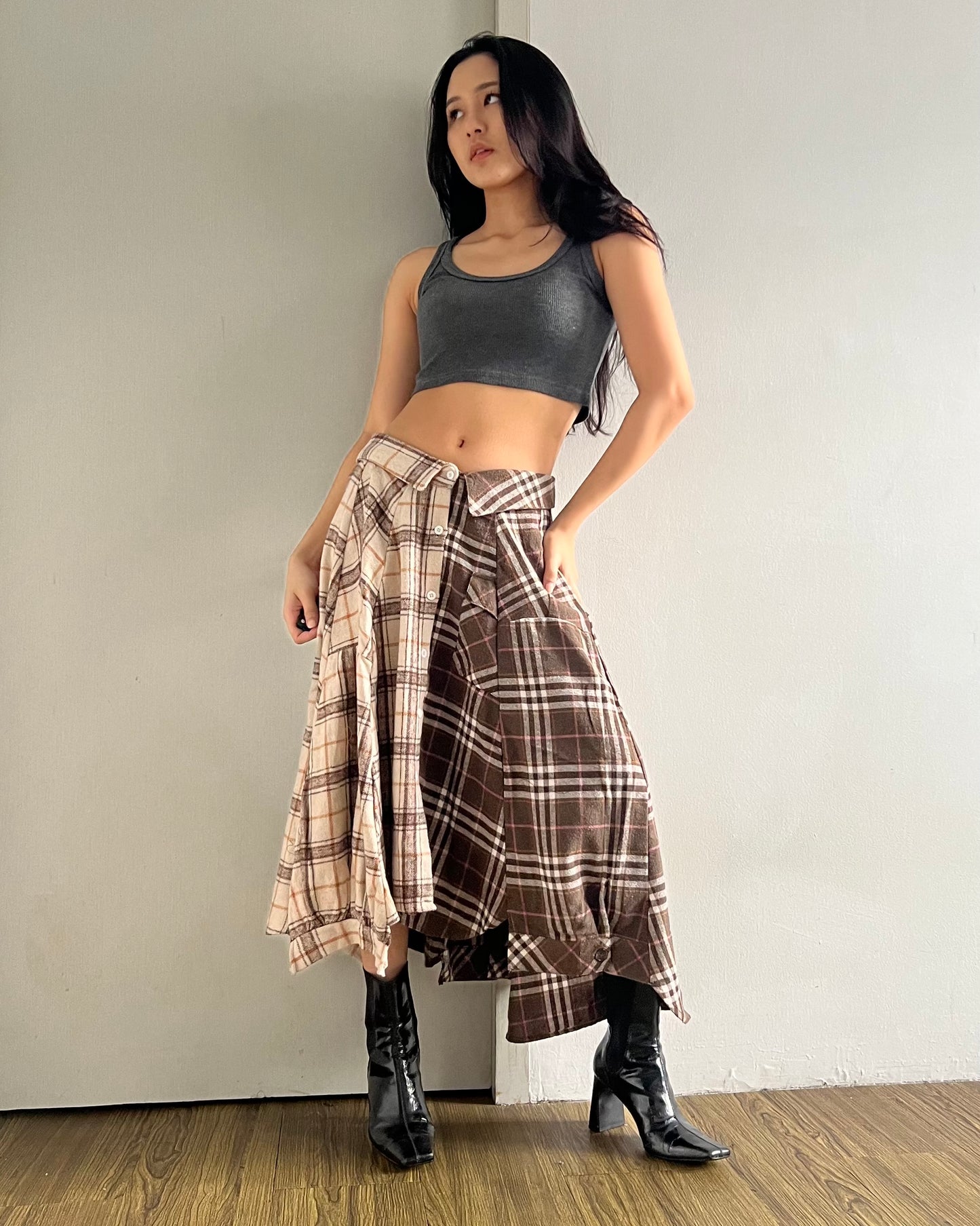 Button-Up Maxi Skirt 035