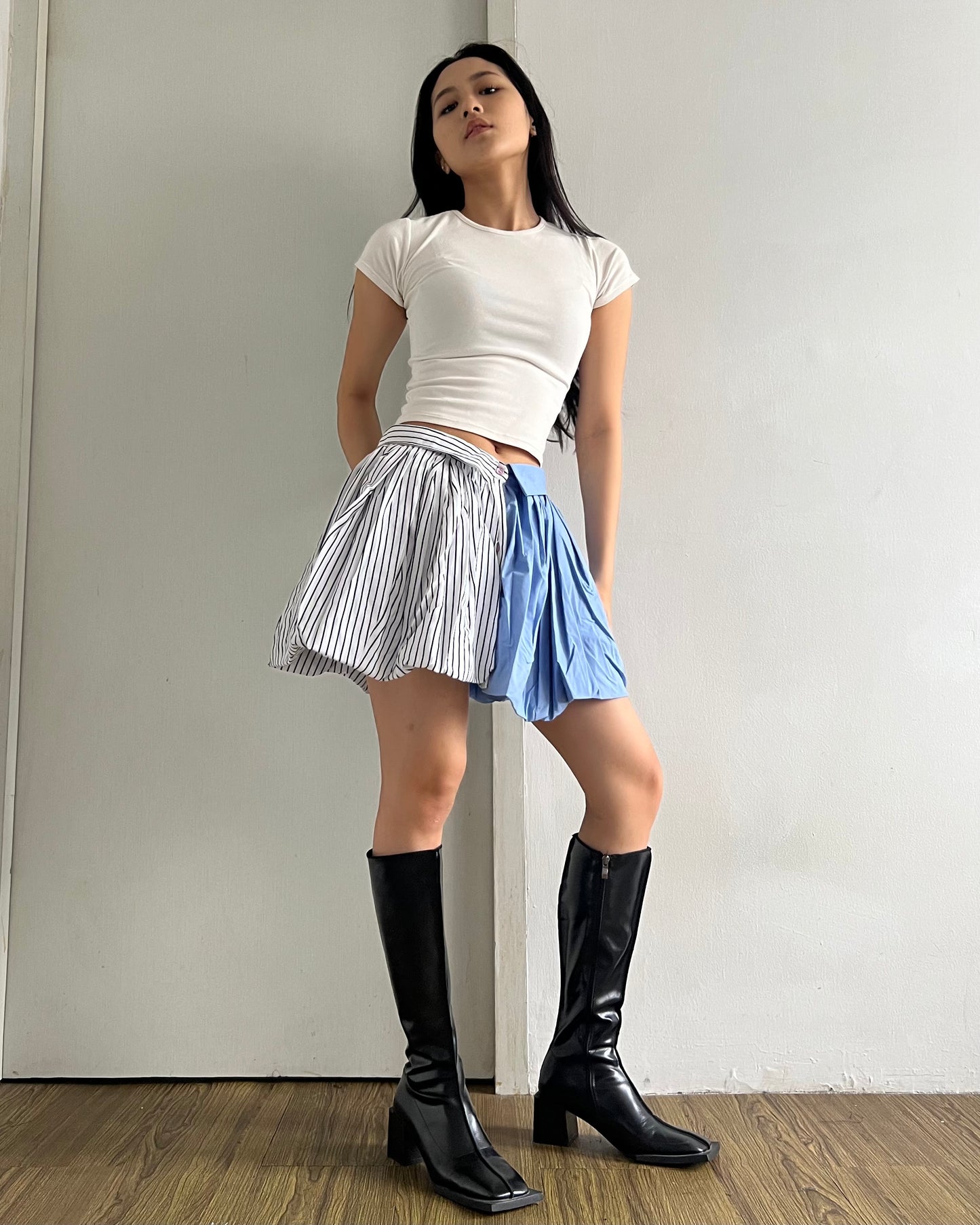 Button-up Balloon Skirt 005