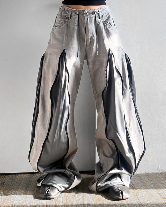 [BIG SIZE] Zipper Pants 0202