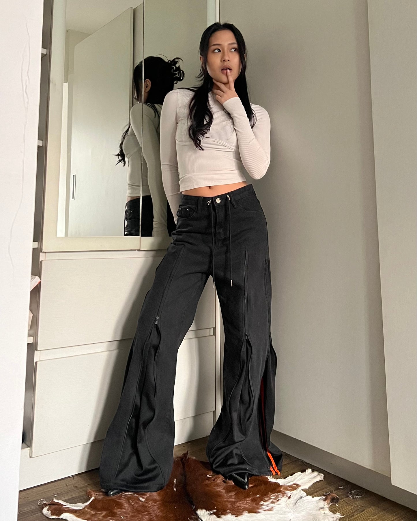 Zipper Pants 064