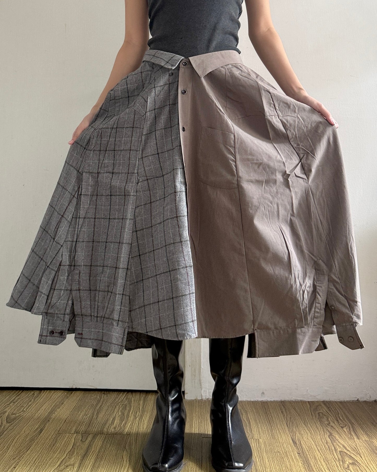 Button-up Maxi Skirt 077
