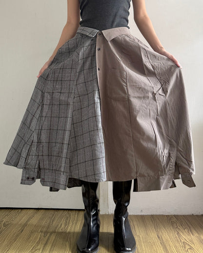 Button-up Maxi Skirt 077
