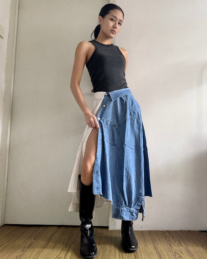 Button-up Maxi Skirt 078
