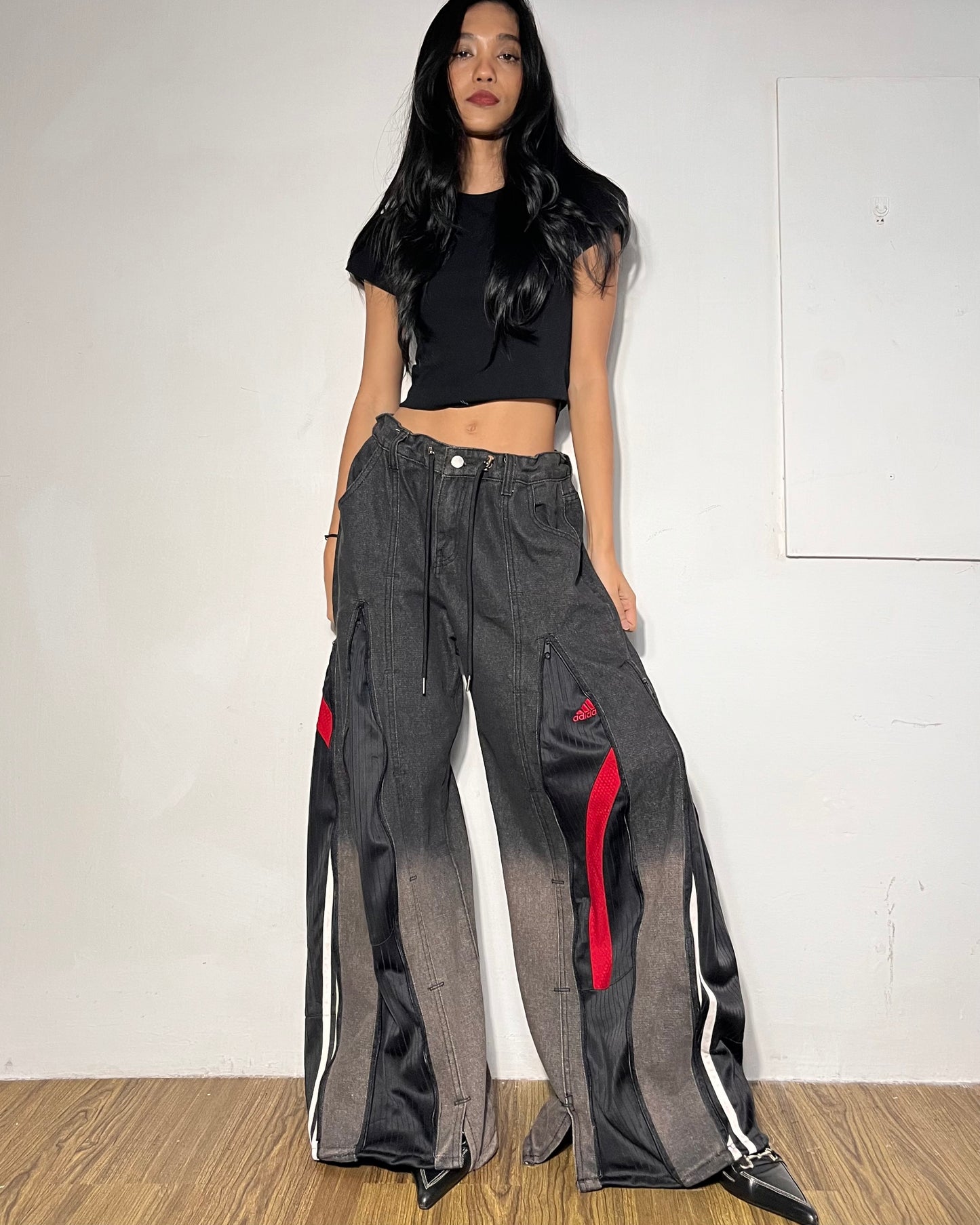 [BIG SIZE] Zipper Pants 034