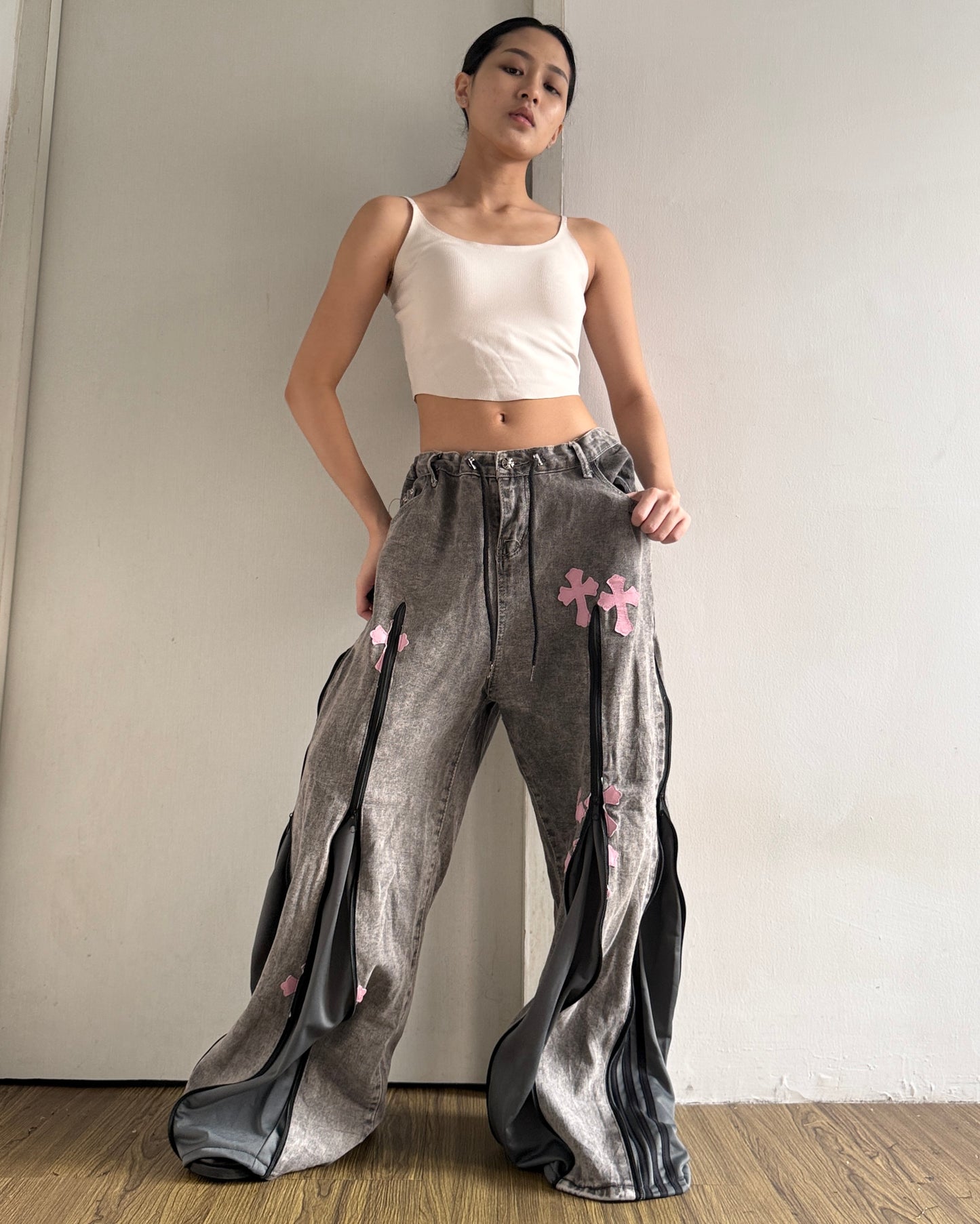 [BIG SIZE] Zipper Pants 0244