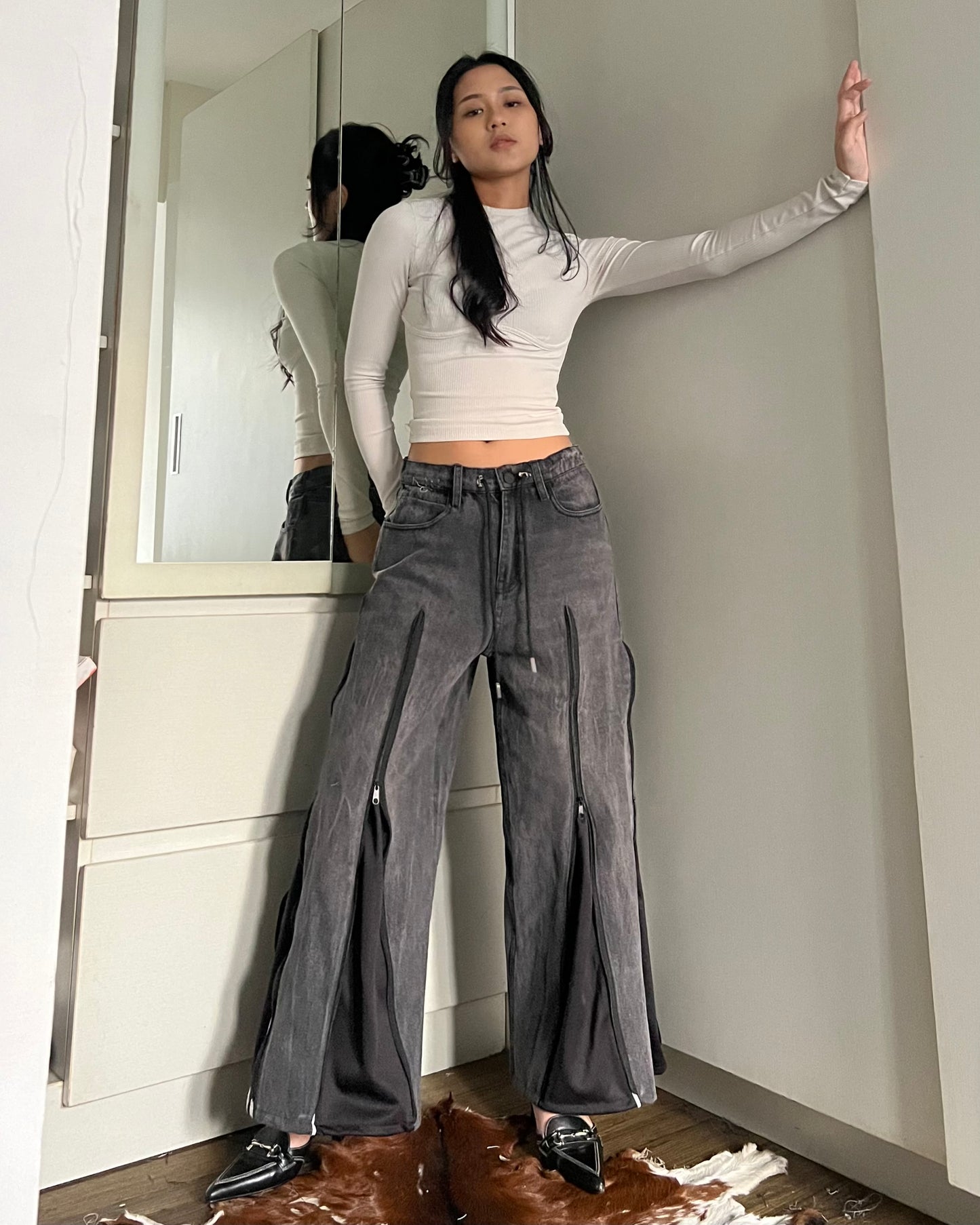 Zipper Pants 067