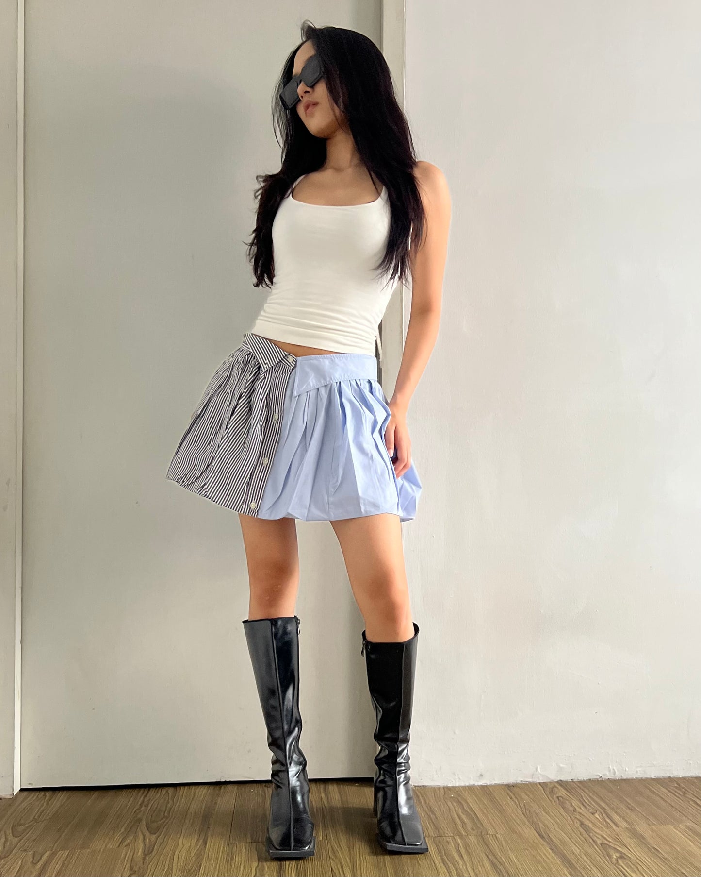 Button-up Balloon Skirt 012