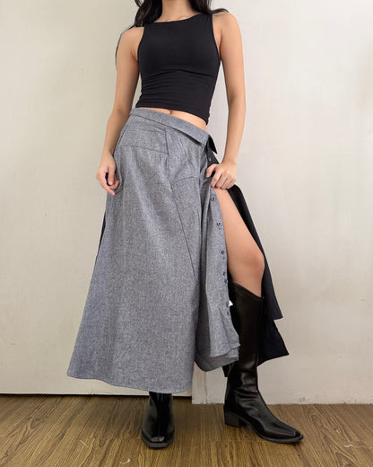 Button-up Maxi Skirt 072