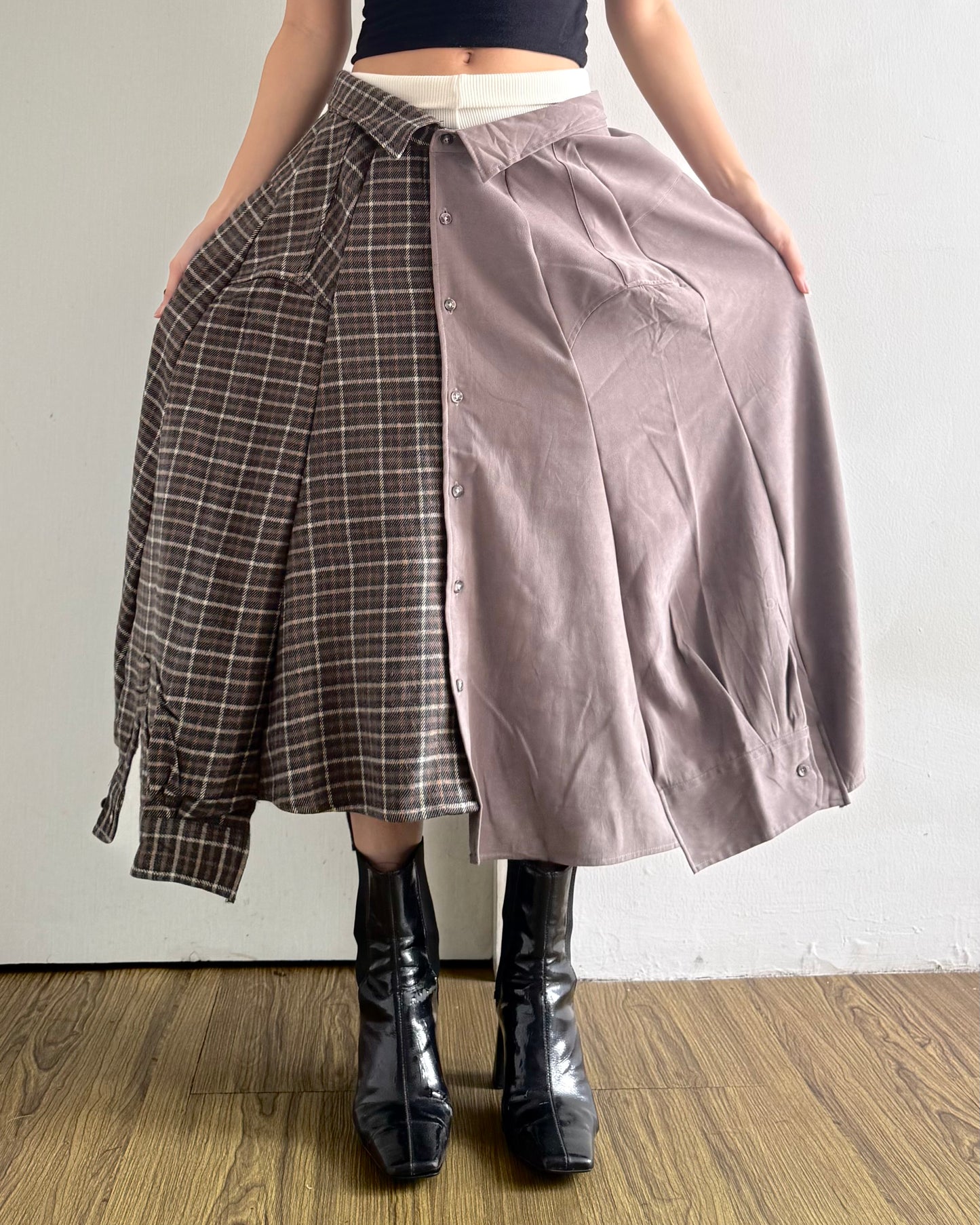 Button-up Maxi Skirt 041