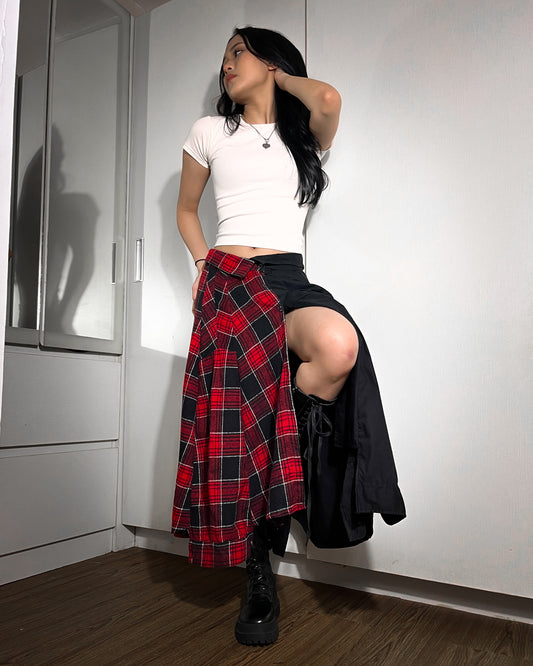 Button-up Maxi Skirt 007