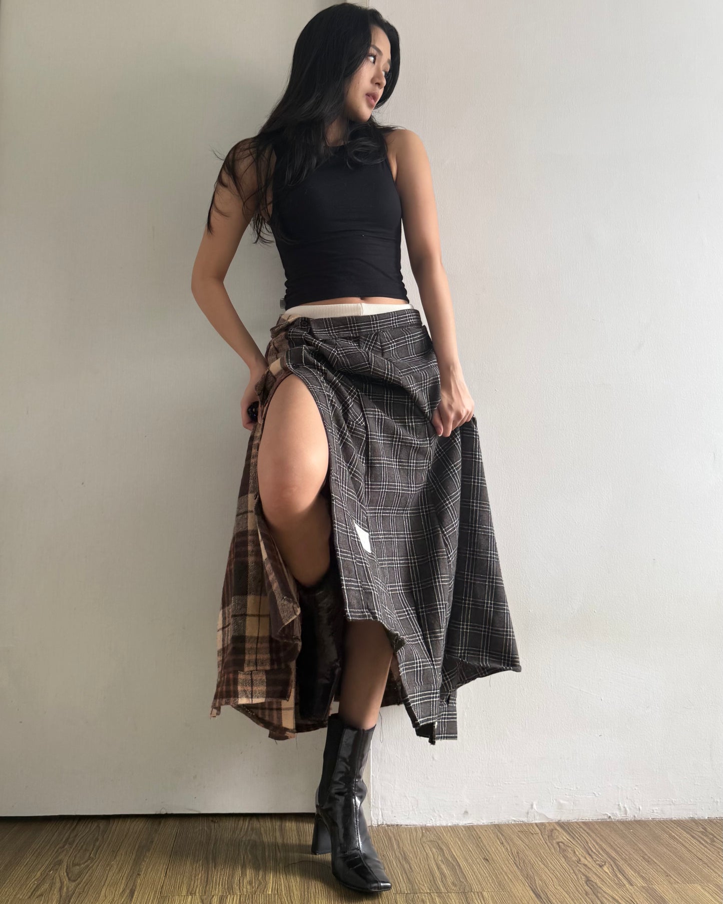 Button-up Maxi Skirt 047